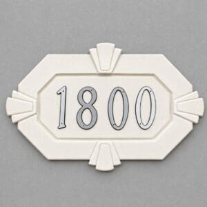 Keystone Address Plaque by SnapTight Products, durable weather-resistant exterior plaque measuring 12.5 inches high, 19.375 inches long, and 1.875 inches deep, ideal for displaying house numbers.