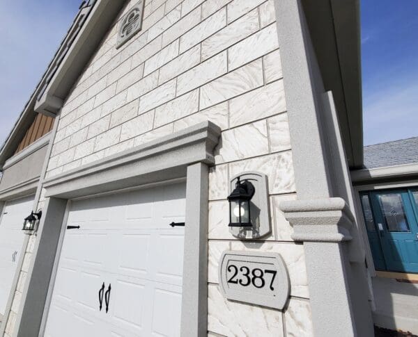 Prefabricated stucco wall panels designed for efficient construction. These panels provide a durable, low-maintenance exterior with a smooth, modern finish, reducing installation time and labor costs while improving energy efficiency