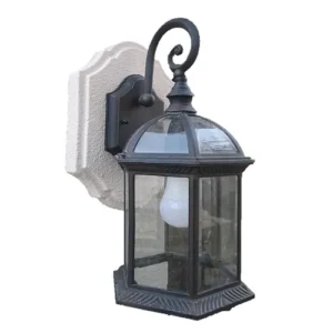 SnapTight Craftsman Style Light Mounting Block Trim installed on a home exterior, providing a weather-resistant and secure mounting surface for exterior lighting fixtures.