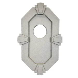 SnapTight Keystone Style Light Mounting Block Trim installed on a home exterior, providing a durable and decorative mounting surface for outdoor lighting.