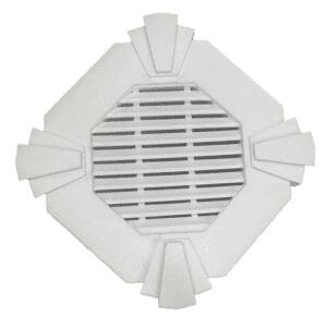 SnapTight Keystone Style Gable Vent installed on a home exterior, showcasing durable weather-resistant material and classic keystone design for effective attic ventilation.