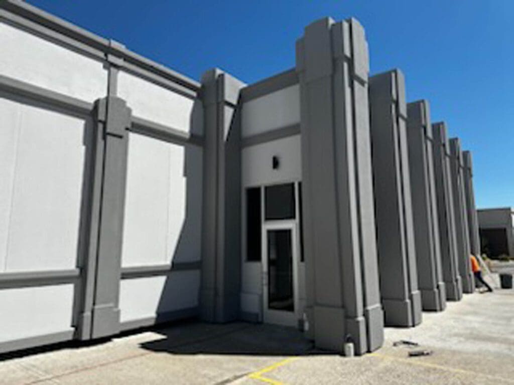 Franklin Building Supply in Burley Idaho with SnapTight Products High-quality prefabricated insulated siding panels installed on the exterior of the building.