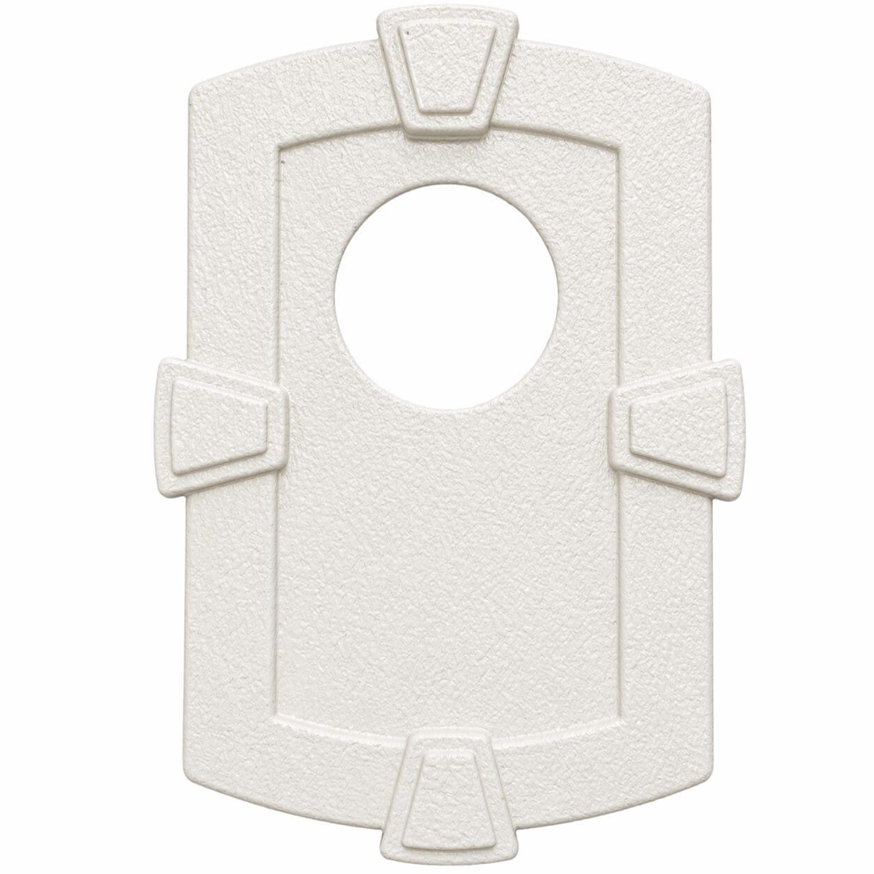 SnapTight Colonial Light Mounting Block Trim installed on a home exterior, providing a clean, weather-resistant mounting surface for exterior lighting fixtures.