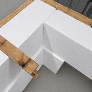 SnapTight Insulated I Block for Rim Board – high-performance foam insert designed to insulate and seal rim joist areas for improved energy efficiency and air sealing